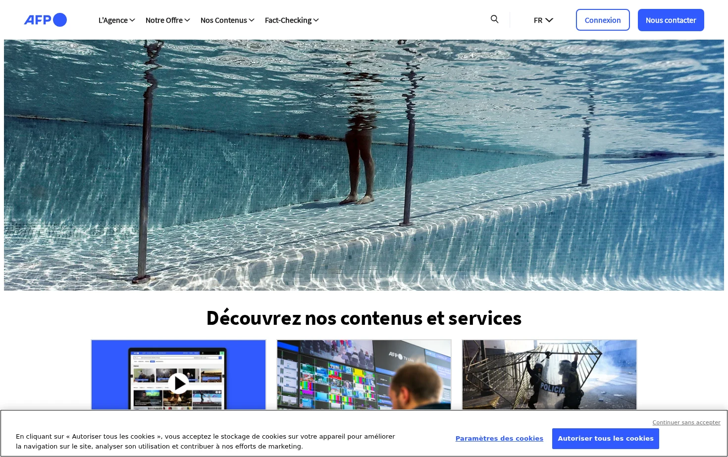 Agence France-Presse (AFP) 页面快照